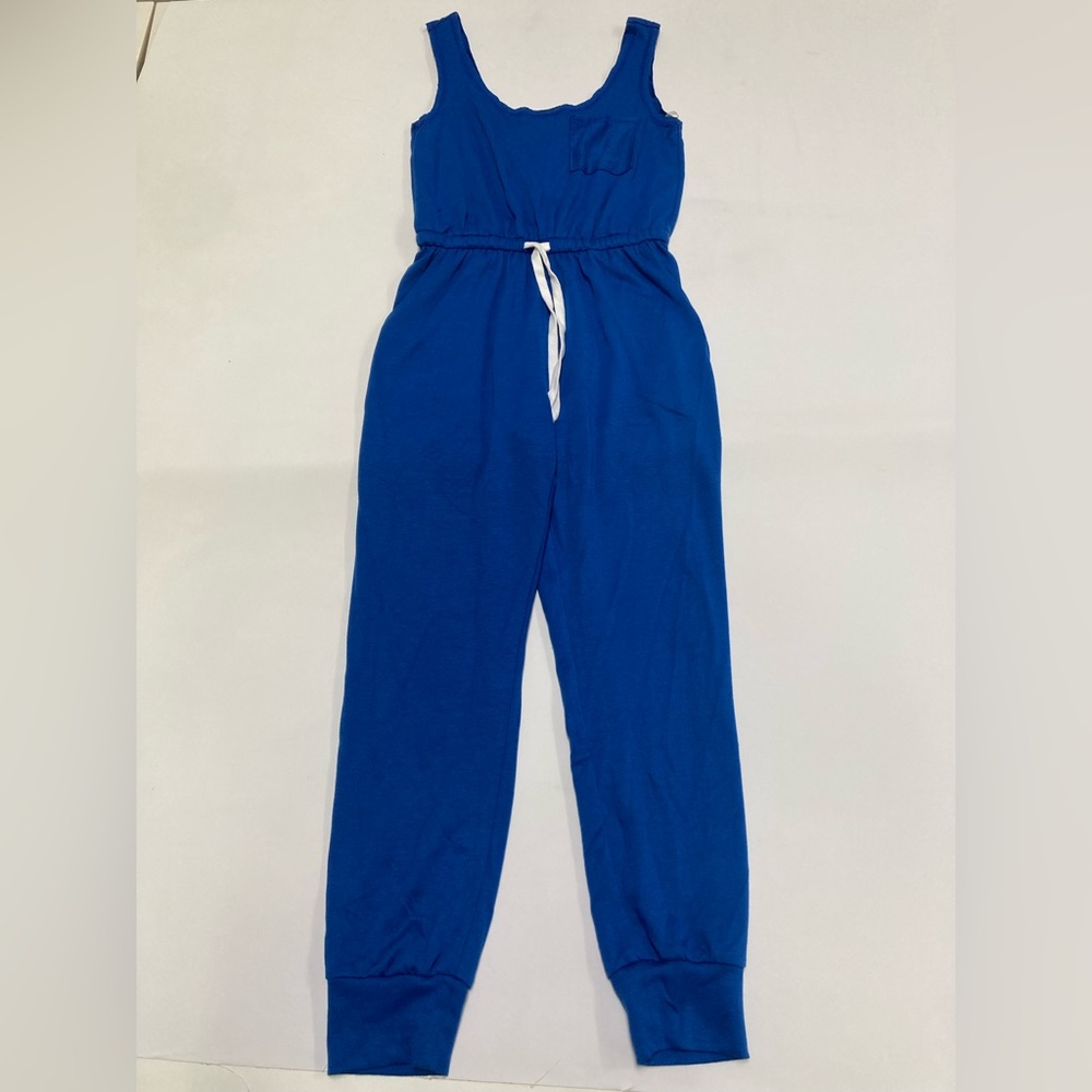 Gilli Blue Tied Waist Jumpsuit